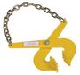 Vestil Steel Single Scissor Pallet Puller 7 In. Jaw Opening 5000 Lb. Pulling Capacity Yellow