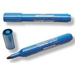 Hi-Lighter Pen, Chisel, Yellow, Blue, Metal Detectable, 10 per Box