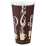 SOLO® DWTG20ST Thermoguard Insulated Paper Hot Cups, 20 oz, Steam Print Design, 600/Carton