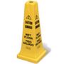 Safety Cone, 25-3/4 in, Caution Wet Floor, Multi-Lingual