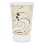 SOLO® RW16SYM Symphony Treated-Paper Cold Cups, 16 oz, White/Beige/Red, 50/Bag, 20 Bags/Carton