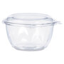 Dart® CTR16BD Tamper-Resistant, Tamper-Evident Bowls with Dome Lid, 16 oz, 5.5" Diameter x 3.1"h, Clear, Plastic, 240/Carton