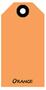 Blank Tag, Coated Sulfite, Orange, 4-3/4 in, 2-3/8 in, 1000 per Box|5 Boxes per Carton