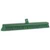 Vikan® Heavy-Duty Push Broom Head, 24.4", Soft/stiff Bristles, Euro- Thread