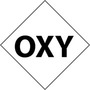 Chemical Labels, English, OX, Vinyl, Adhesive Backed, Black on White