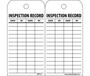 Inspection Record Tag, Vinyl