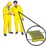 Rain Bib Trouser, Polyurethane on Nylon, Yellow, Snap