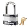 Master Lock 5LFBLK Non-Rekeyable Laminated Padlock, Keyed Different