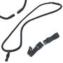 Breakaway Lanyard, Synthetic, Black, Hook