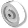 Polyolefin White Molded Wheel 8" Dia x 2" W 800 lbs Capacity IHD