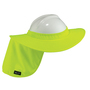 Chill-Its® 6660 Hard Hat Brim with Shade, Hi-Viz Lime