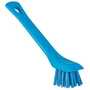 Vikan 39513 Detail Brush With Scraping Edge, 5.91" Hard, Blue