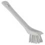 Vikan 39515 Detail Brush With Scraping Edge, 5.91" Hard, White