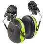 3M X4P3E PELTOR X4 Cap-Mount Protective Earmuffs 25 dB Chartreuse