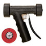 Nozzle, Lever, Bronze (Nozzle)|Brass and Stainless Steel (Fitting)|Dura Guard Rubber (Cover), Black