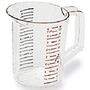 Rubbermaid FG321600CLR Bouncer Clear Poly Measuring Cup, 1 qt