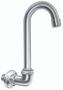 Gooseneck Faucet, Splash Mount, 3-1/2 in, Gooseneck