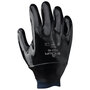 SHOWA 5122 Black Neoprene Chemical-Resistant Gloves, Knit Wrist, Smooth