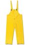 Bib Overall, PVC / Non-Woven Polyester, Yellow, Large, Welded|Stitched