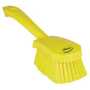 Vikan 41986 Short Handle Washing Brush, 10.6", Soft, Yellow