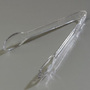 Carly® 9in Clear Salad Tong, Polycarbonate, High Heat, 198/Cs