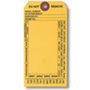 Machine Tag, English, FIRE EXTINGUISHER, Black on Yellow