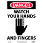 Danger Watch Hands and Fingers Sign, Vinyl