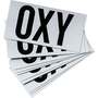 Right to Know Labels, English, OXY, Vinyl, Adhesive Backed, Black