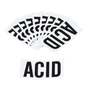 Right to Know Labels, English, ACID, Vinyl, Adhesive Backed, Black