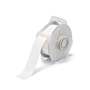 Printer Tape, Vinyl Film, Gloss, White, 1-1/8 in, 100 ft