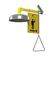 SpinTec, Horizontal Drench Shower, Wall Mount, Yellow