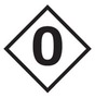 Hazard Placard Label Number "0"