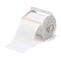 Printer Tape, Vinyl Film, Gloss, White, 4 in, 100 ft
