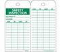 Safety Inspection Tag Equipment ID Grommet Vinyl Double Sided 6 X 3