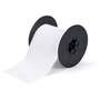 Printer Tape, Polyester Film, Gloss, White, 4 in, 100 ft