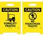 Floor Sign, Floor Mount, 20 in, Black on Yellow, Polyethylene