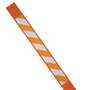 Reflective Stake Warning Orange and White Stripe Polymer Brady