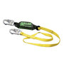 Miller®, Shock Absorbing Lanyard, Webbing, Yellow, 3 ft, Locking Snap Hook, 400 lbs