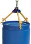 Vestil Steel Multi-Purpose Overhead Drum Lifter 14-3/4 In. x 14-3/4 In. x 19 In. 800 Lb. Capacity Blue and Yellow