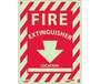 Fire Extinguisher Sign, Rigid Plastic