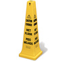 Rubbermaid FG627677YEL Multilingual Caution Cone, Yellow