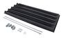Vestil Polyethylene Heavy Duty D Style Hopper Lid (Use with 3 Cubic Yard Hoppers) Black