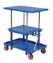 Vestil Steel High Profile Post Table 24 In. x 42 In. 2000 Lb. Capacity Blue