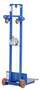 Vestil Steel Lite Load Lift With Winch and Fixed Wheels 20 In. x 20 In. Platform 400 Lb. Capacity Blue