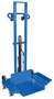 Low Profile Lite Load Lift, Foot Pump, 500 lbs, 1/4 to 50 in, 20 x 20 in