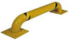 Vestil Steel Low Profile Rack Guard Bollard 48-5/8 In, Yellow