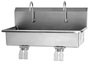 2-Person Stainless Steel Wall Mount Wash Station SANI-LAV® 54WSL