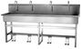 SANI-LAV® 58FSL 4-Person Wall Mount Wash Station Foot Operated