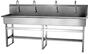 SANI-LAV® 58FAL Floor Mount 4-Person AC Powered Wash Station