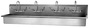 SANI-LAV® 58WFL 4-Person Wall Mount Wash Station